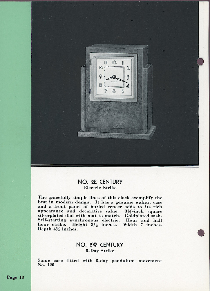 Seth Thomas Clocks; 1813 - 1935 > 18