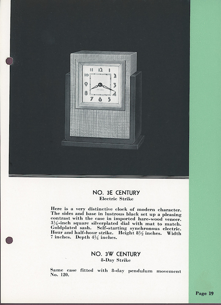 Seth Thomas Clocks; 1813 - 1935 > 19