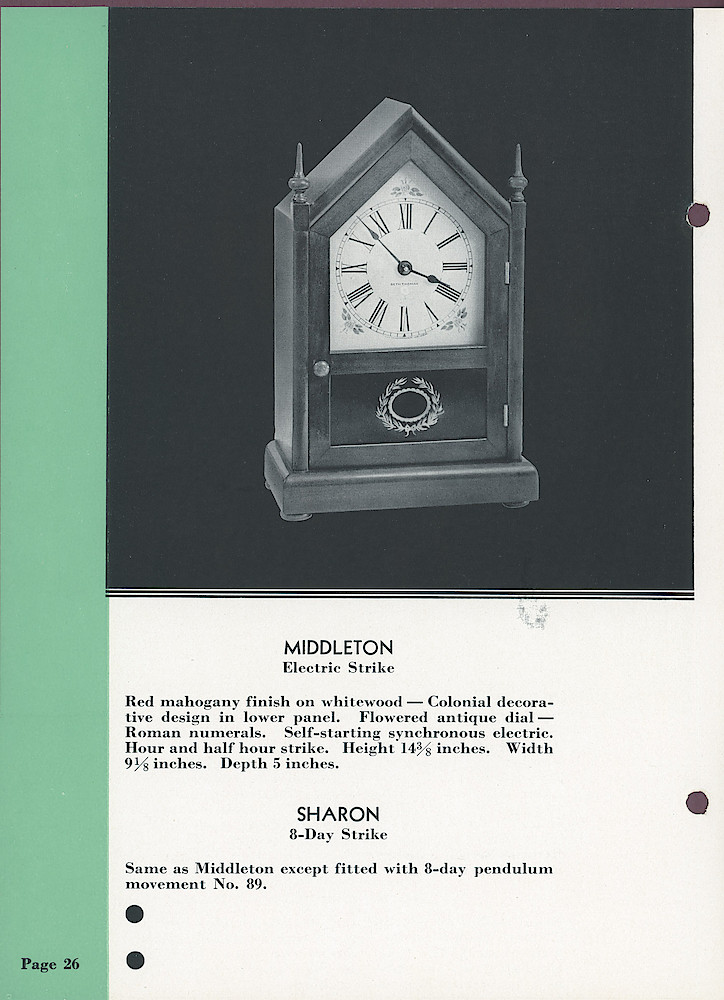 Seth Thomas Clocks; 1813 - 1935 > 26