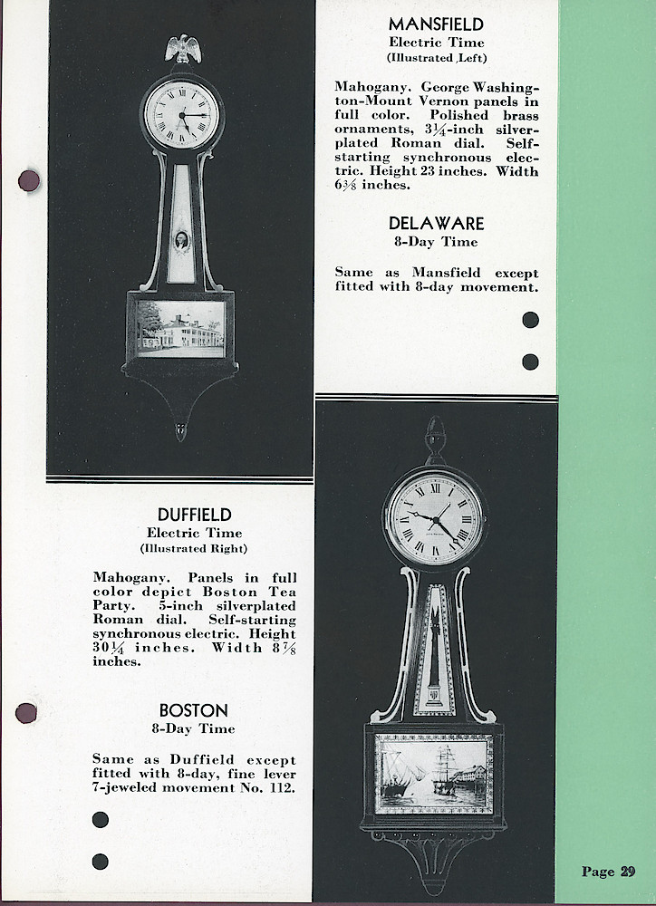 Seth Thomas Clocks; 1813 - 1935 > 29