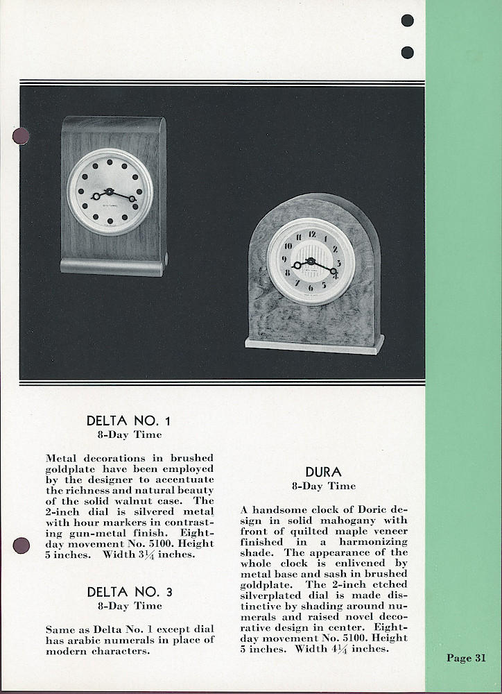 Seth Thomas Clocks; 1813 - 1935 > 31