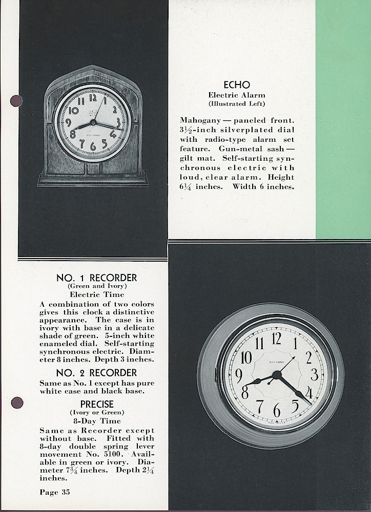 Seth Thomas Clocks; 1813 - 1935 > 35