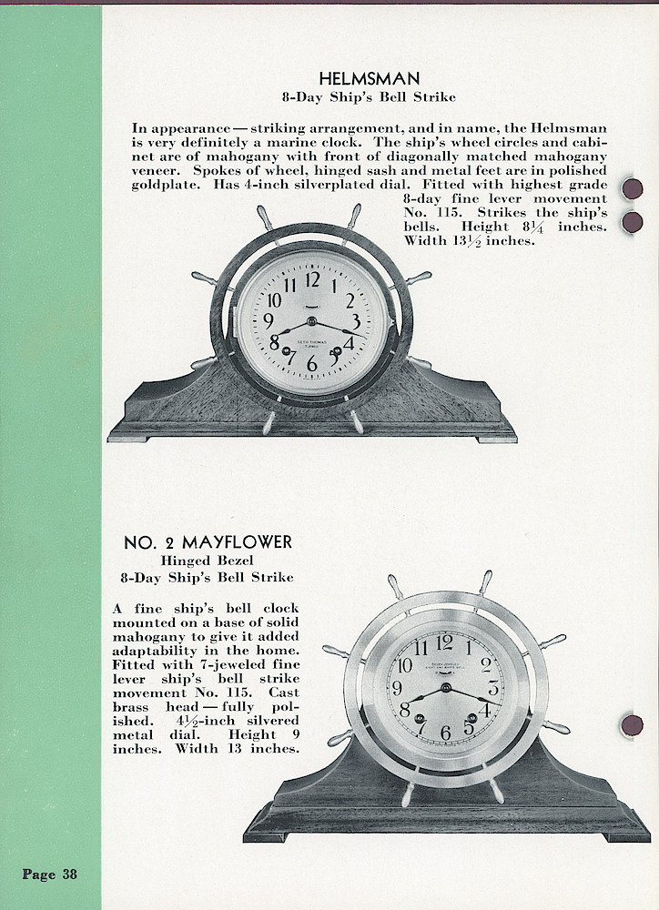 Seth Thomas Clocks; 1813 - 1935 > 38