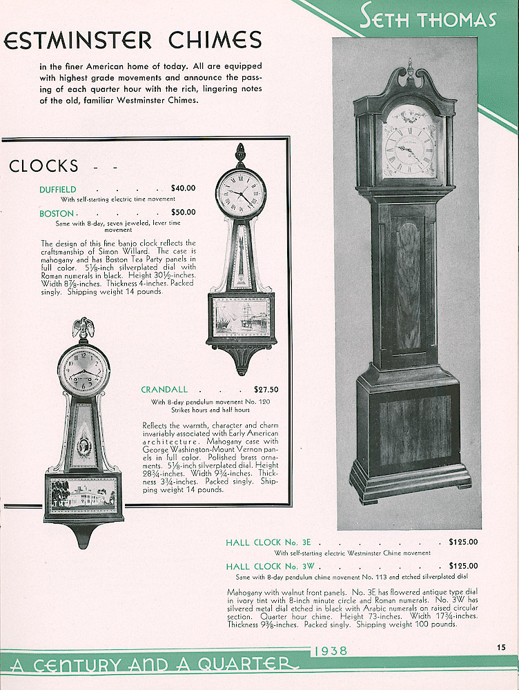 Seth Thomas Presents 1938 Clocks > 15