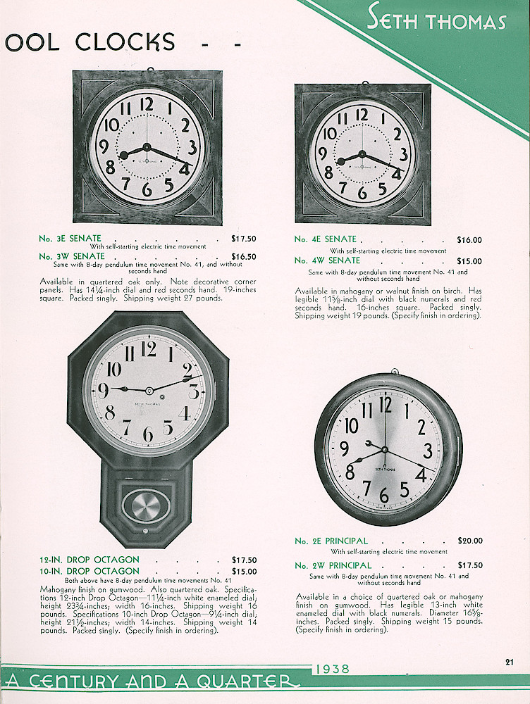 Seth Thomas Presents 1938 Clocks > 21