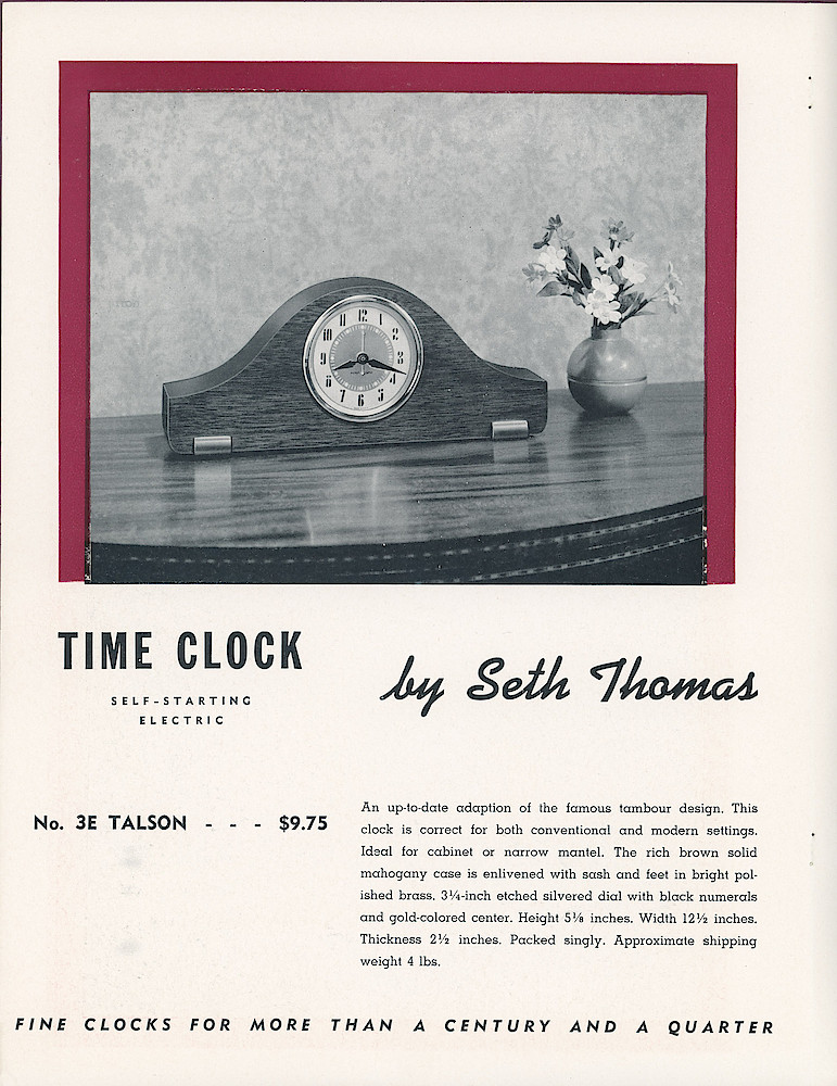 Newest 1939 Models by Seth Thomas > 3