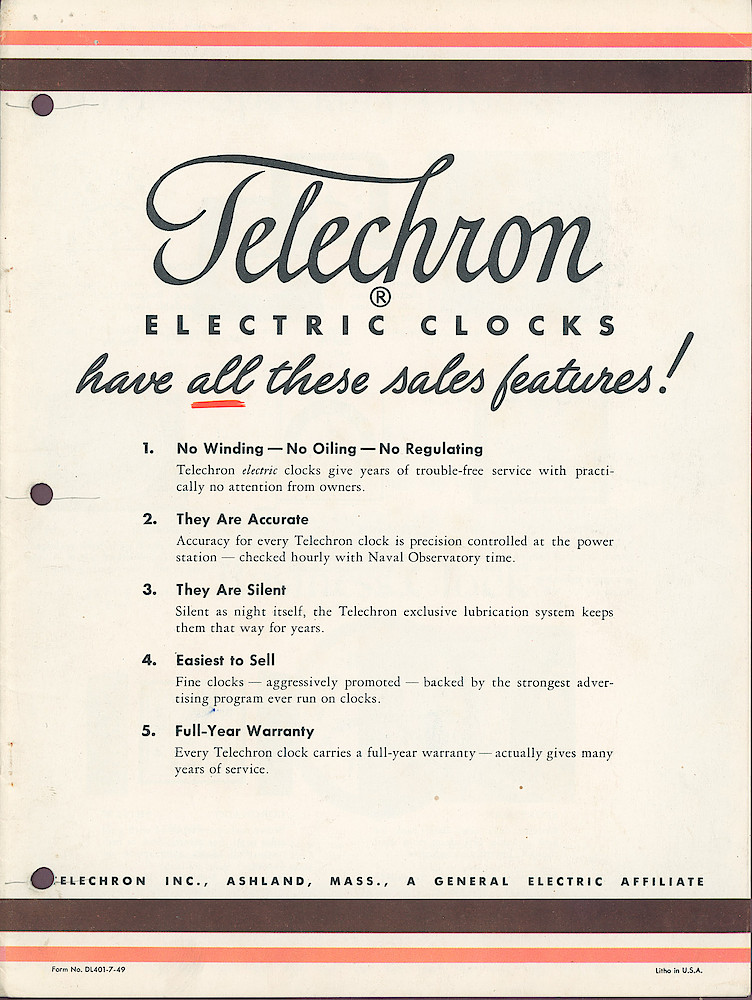 Telechron 1949 Catalog > 1