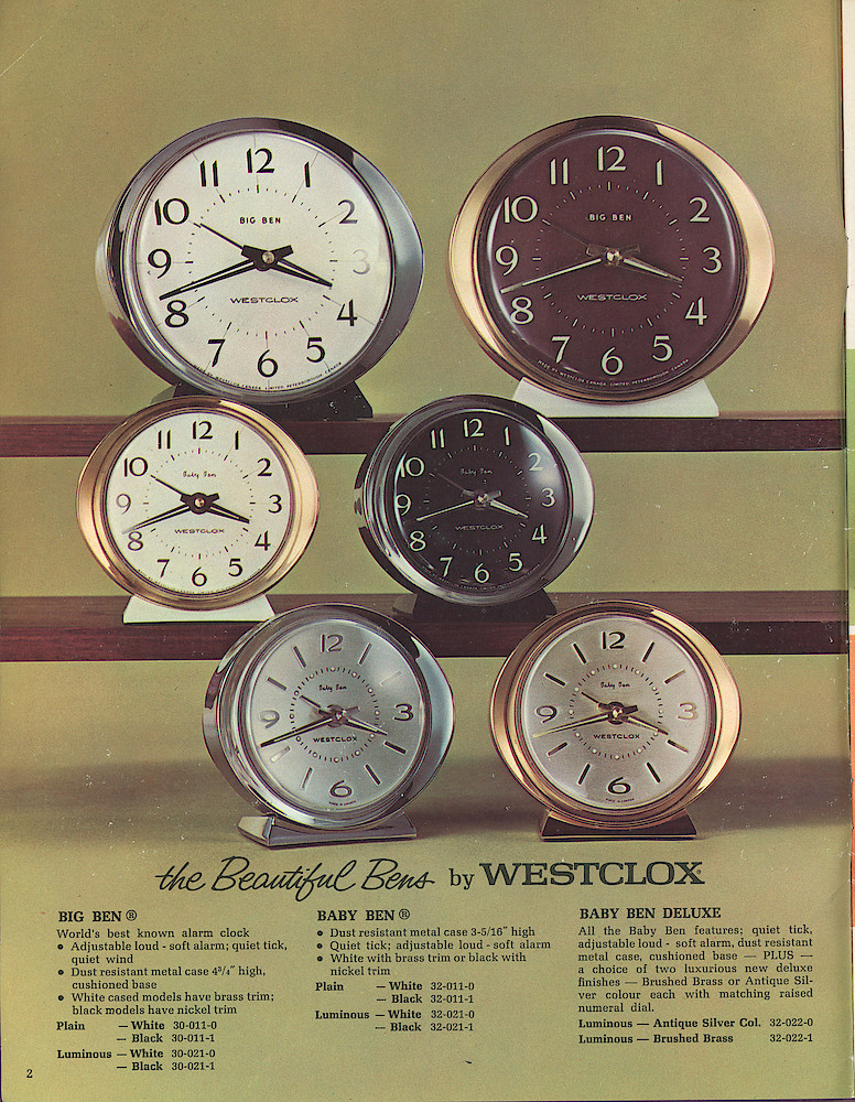 Westclox Canada 1966 Catalog > 2