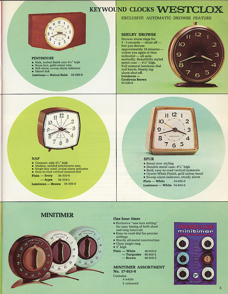 Westclox Canada 1966 Catalog > 5