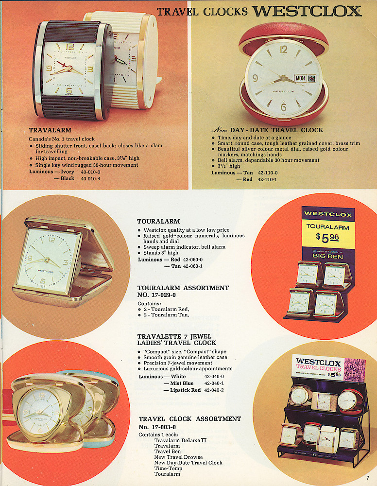 Westclox Canada 1966 Catalog > 7