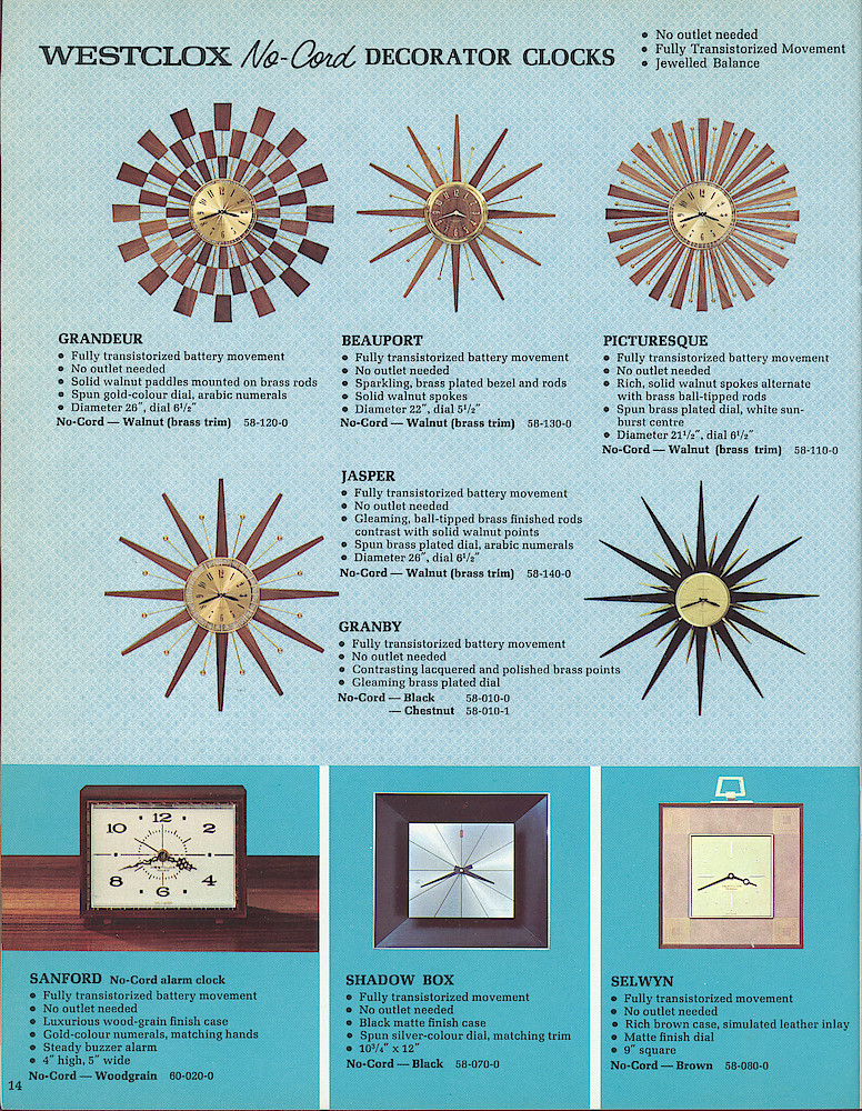 Westclox Canada 1966 Catalog > 14