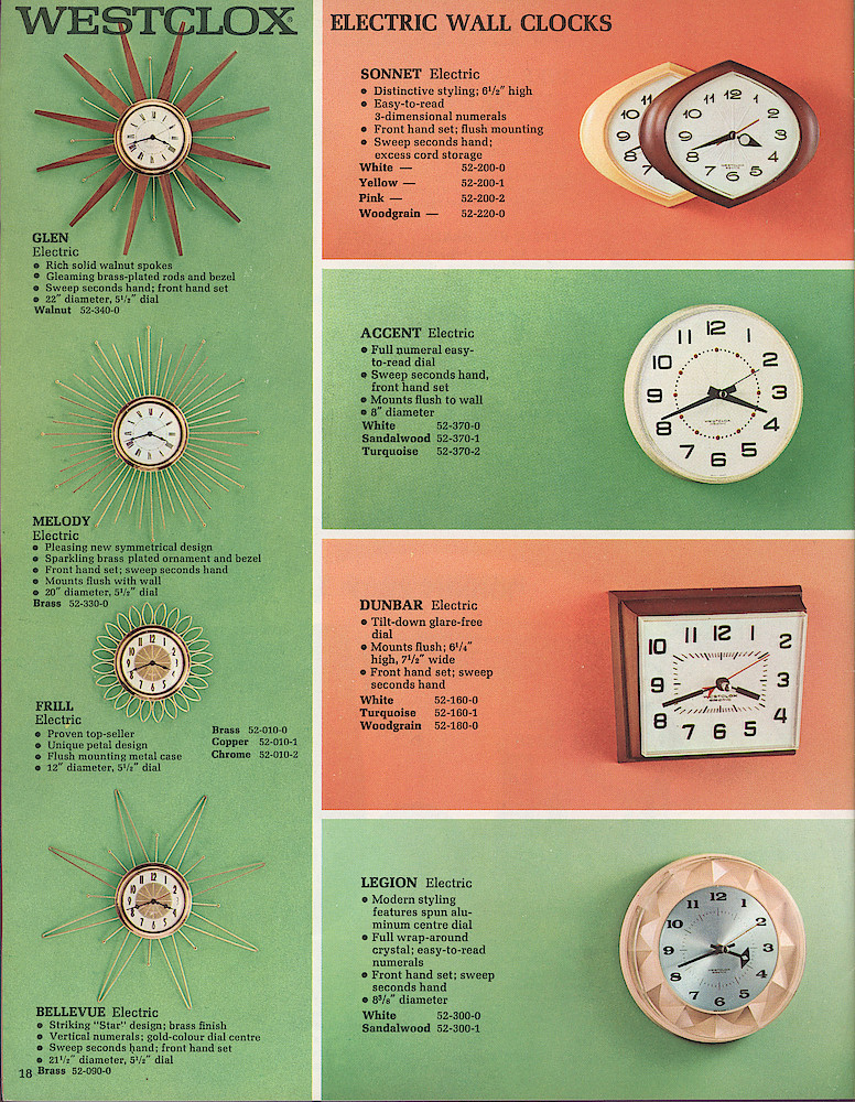 Westclox Canada 1966 Catalog > 18