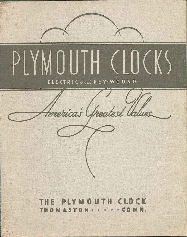 Plymouth Clocks Electric and Key-Wound Americas Greatest Values > Front-Cover