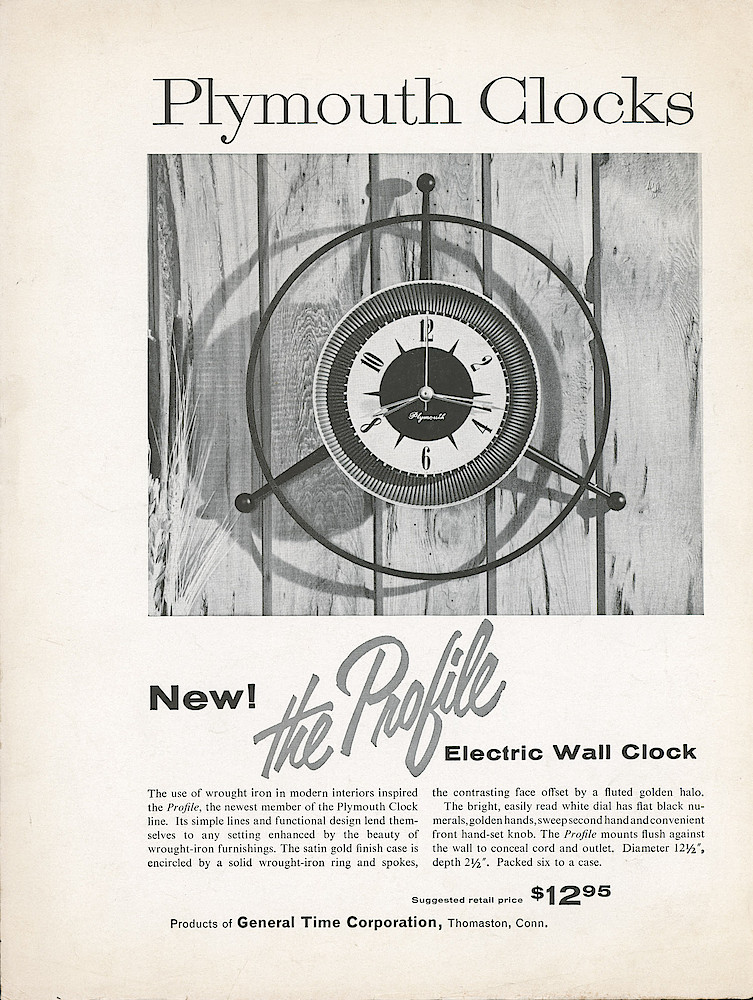 Plymouth Electric Clock Pamphlet > 2