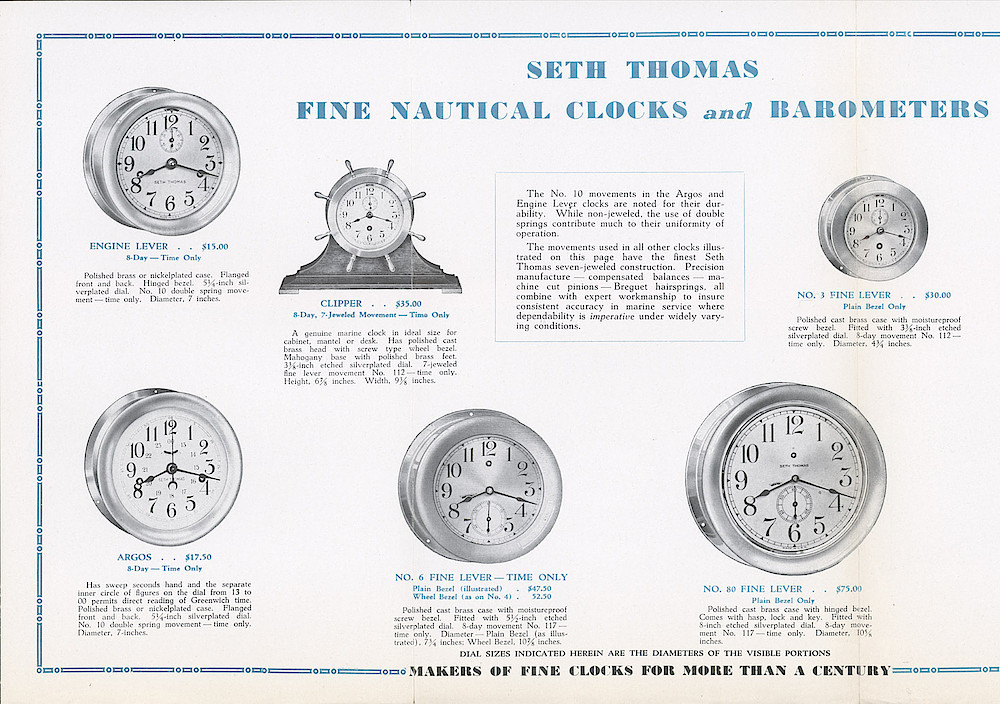 Seth Thomas Fine Nautical Clocks and Barmeters > 2