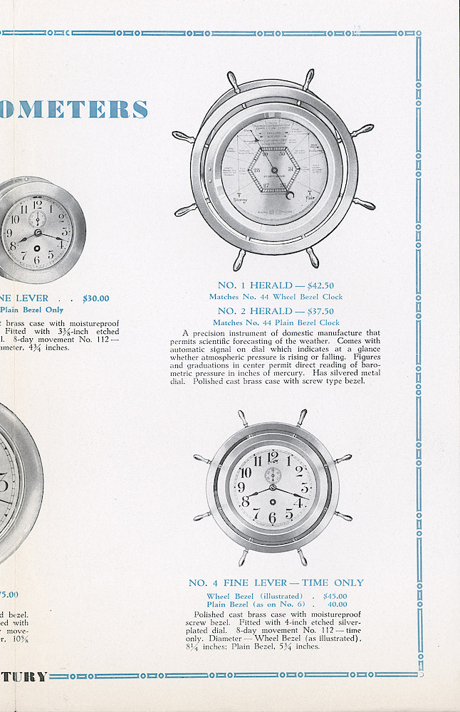 Seth Thomas Fine Nautical Clocks and Barmeters > 3