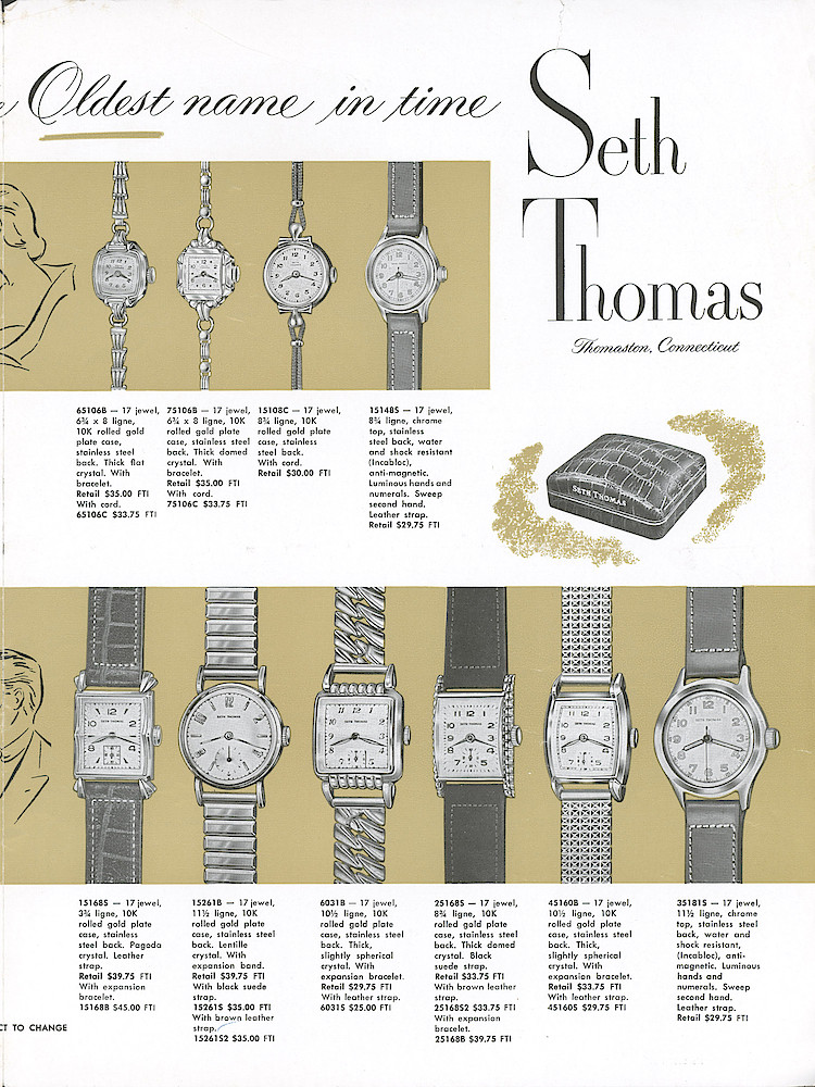 Seth Thomas Wrist Watches > 3