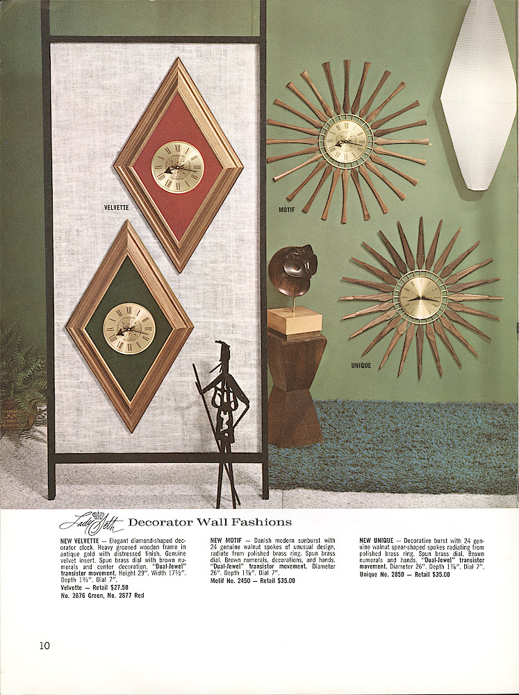 Seth Thomas Decorator Wall Fashions > 10