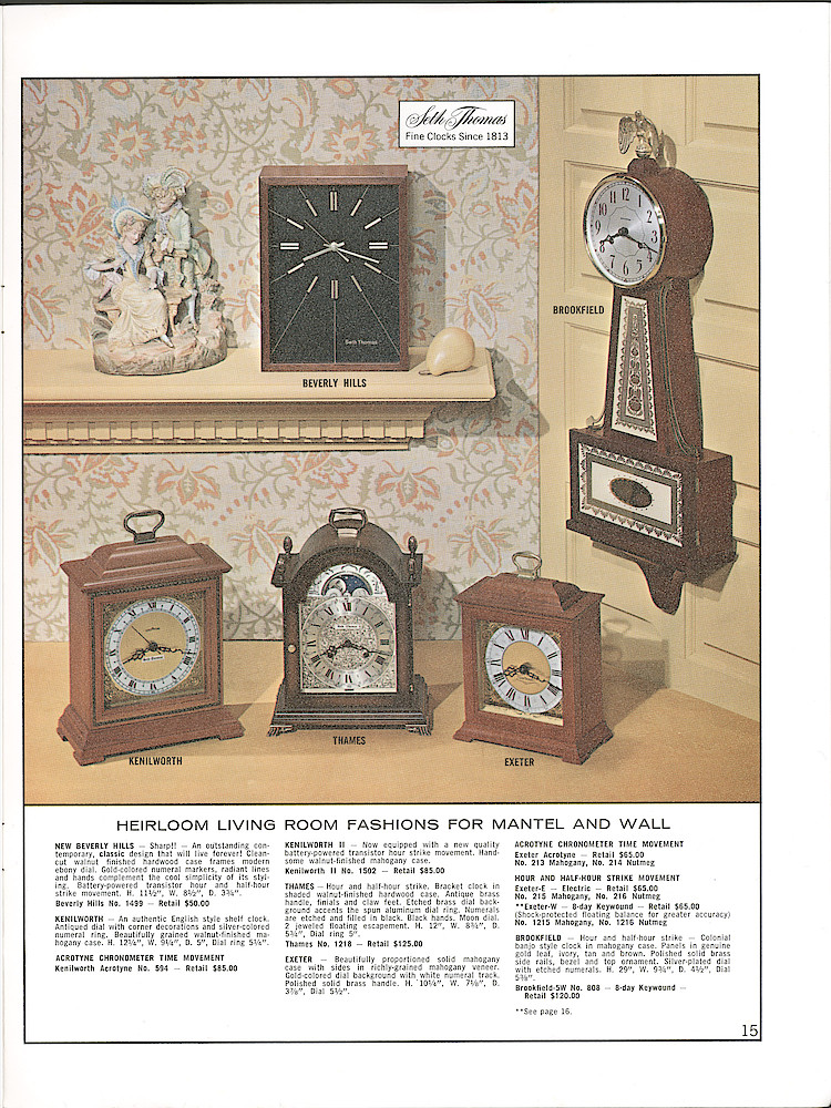 Seth Thomas Fine Clocks Since 1813 > 15