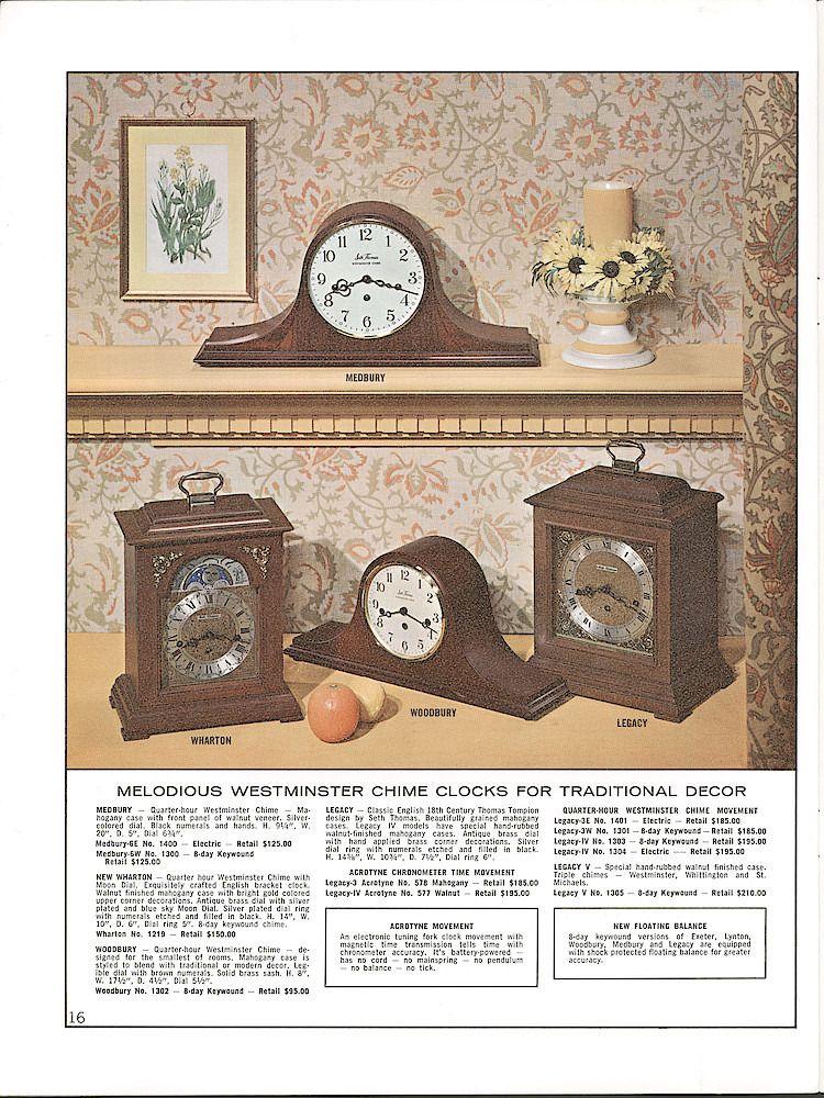 Seth Thomas Fine Clocks Since 1813 > 16