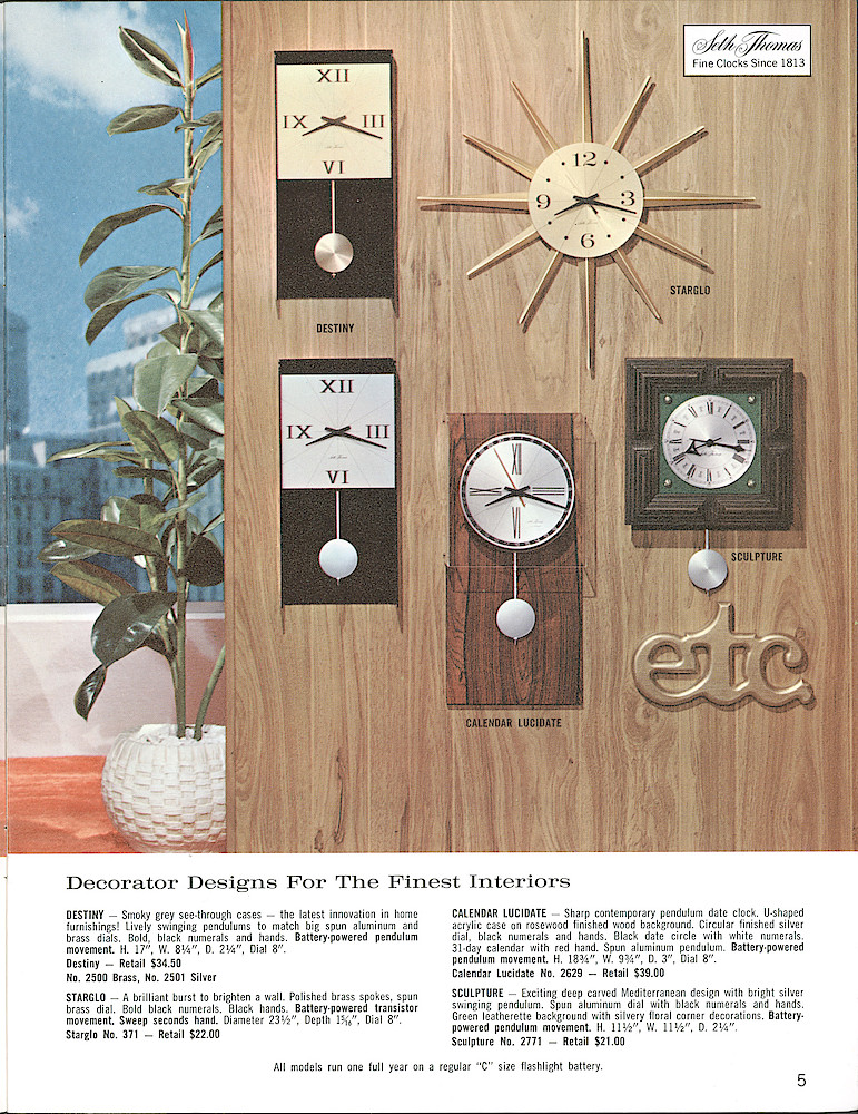 Seth Thomas Fine Clocks Since 1813 > 5