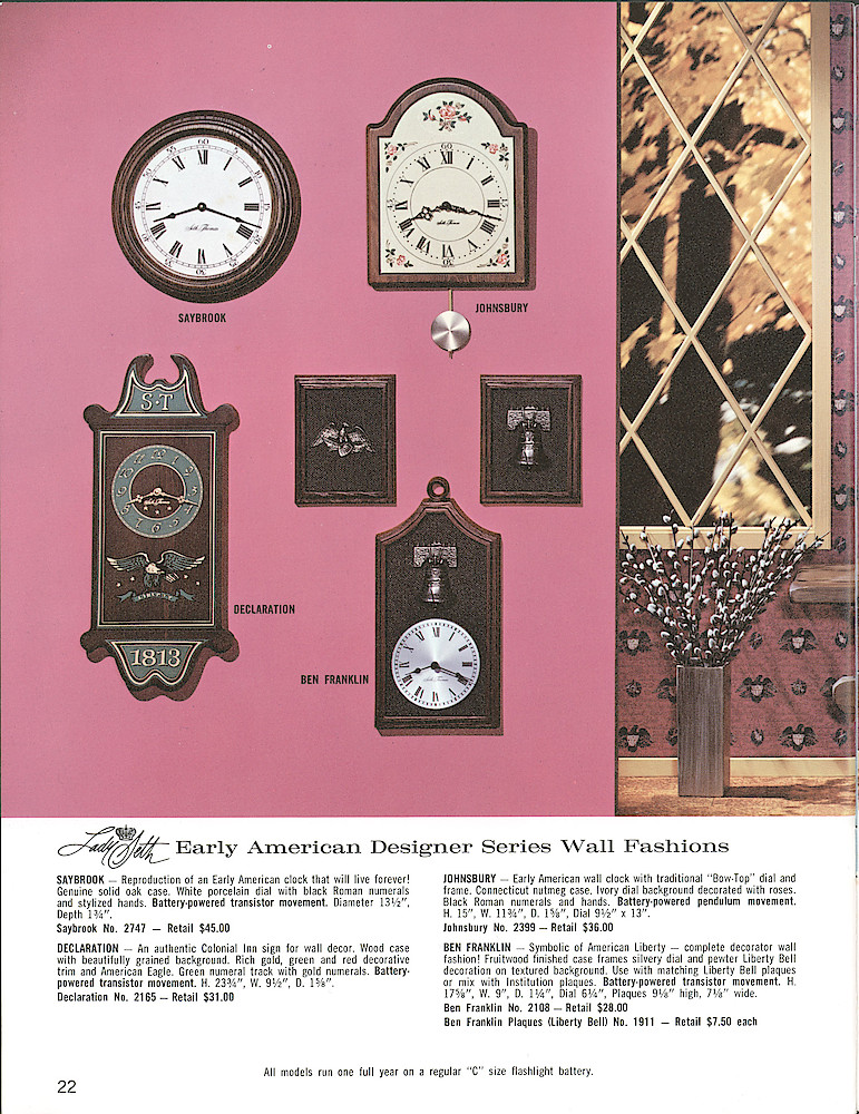 Seth Thomas Fine Clocks Since 1813 > 22