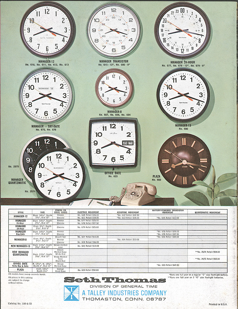 Seth Thomas Fine Clocks Since 1813 > 24