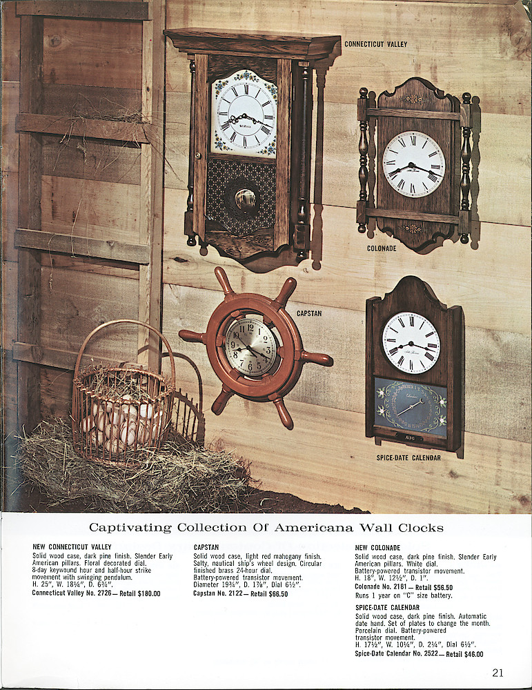 Seth Thomas Fine Clocks Since 1813 > 21