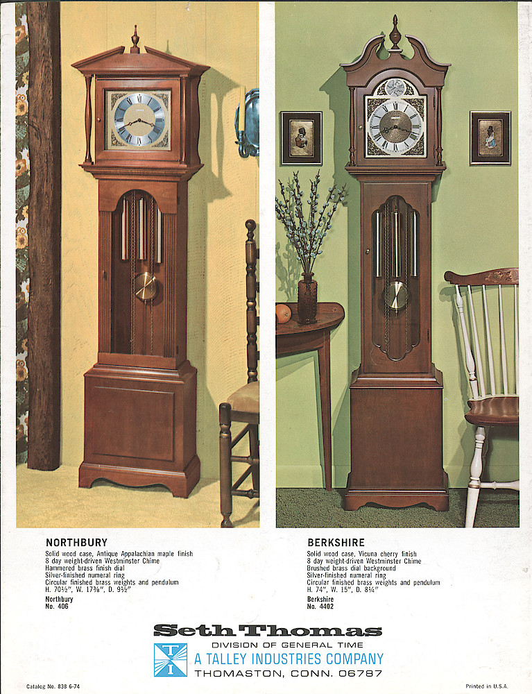 Seth Thomas Heirloom Furniture Collection (Grandfather Clocks) > 6