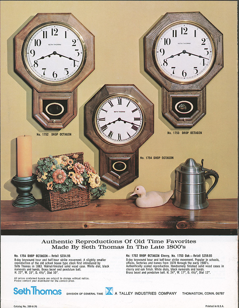 Seth Thomas Fine Clocks Since 1813 > 8