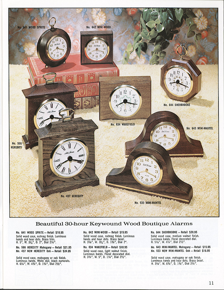 Seth Thomas Fine Clocks Since 1813 > 11