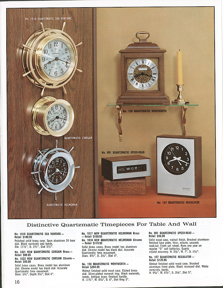 Seth Thomas Fine Clocks Since 1813 > 16