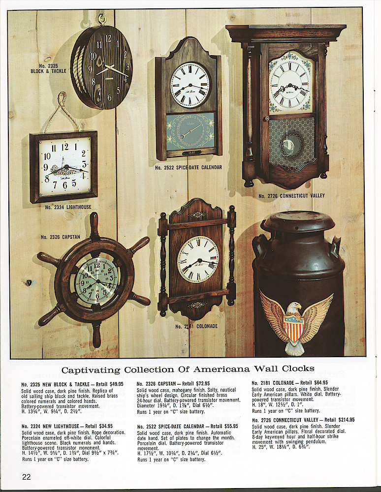 Seth Thomas Fine Clocks Since 1813 > 22