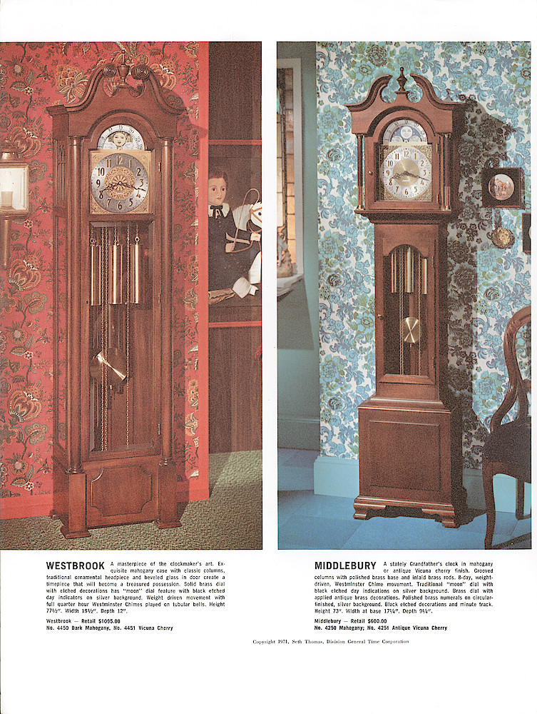 Seth Thomas Heirloom Furniture Collection (Grandfather Clocks) > 2