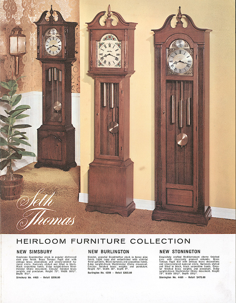 Seth Thomas Heirloom Furniture Collection (Grandfather Clocks) > 1