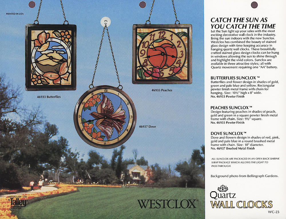 1985 General Time Product Promotion - Westclox > Wall Clocks > WC-23