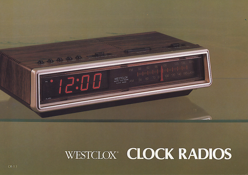 1985 General Time Product Promotion - Westclox > Clock Radios > CR-1-1-1