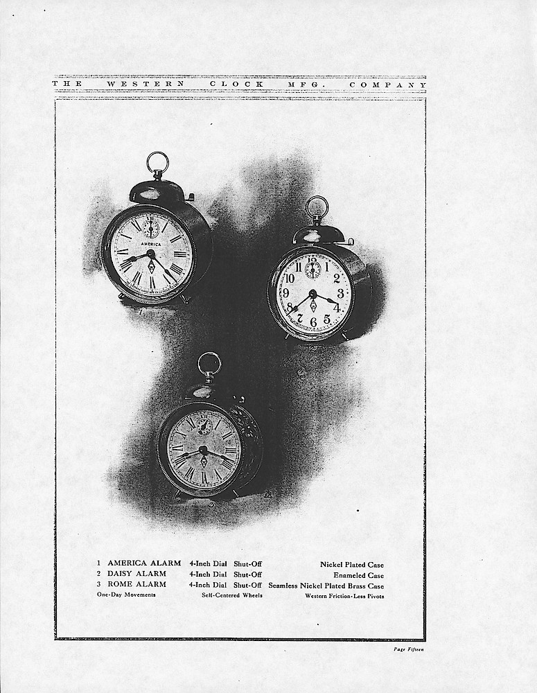 1907 Western Clock Manufacturing Company Catalog - PHOTOCOPY > 15