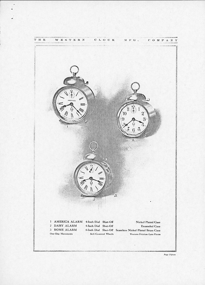 1907 Western Clock Manufacturing Company Catalog - PHOTOCOPY > 15