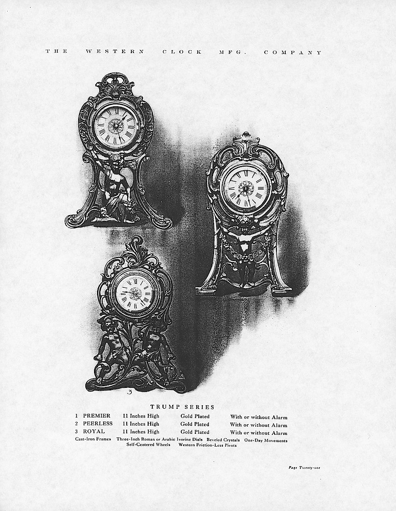 1907 Western Clock Manufacturing Company Catalog - photocopy > 21