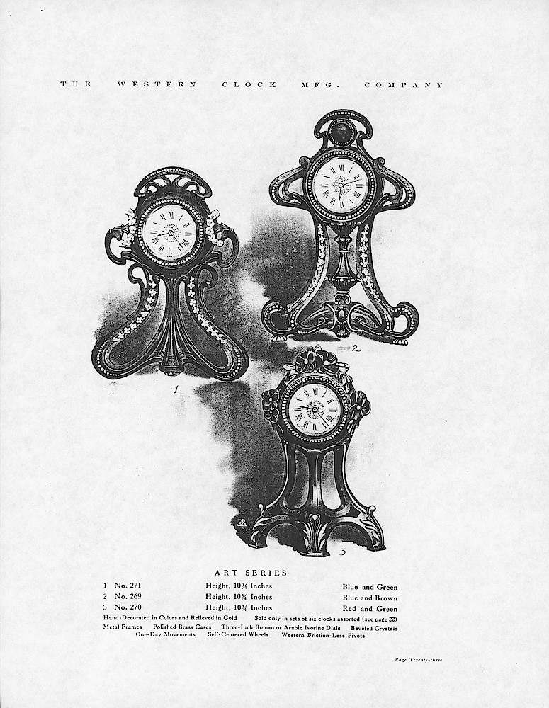 1907 Western Clock Manufacturing Company Catalog - PHOTOCOPY > 23