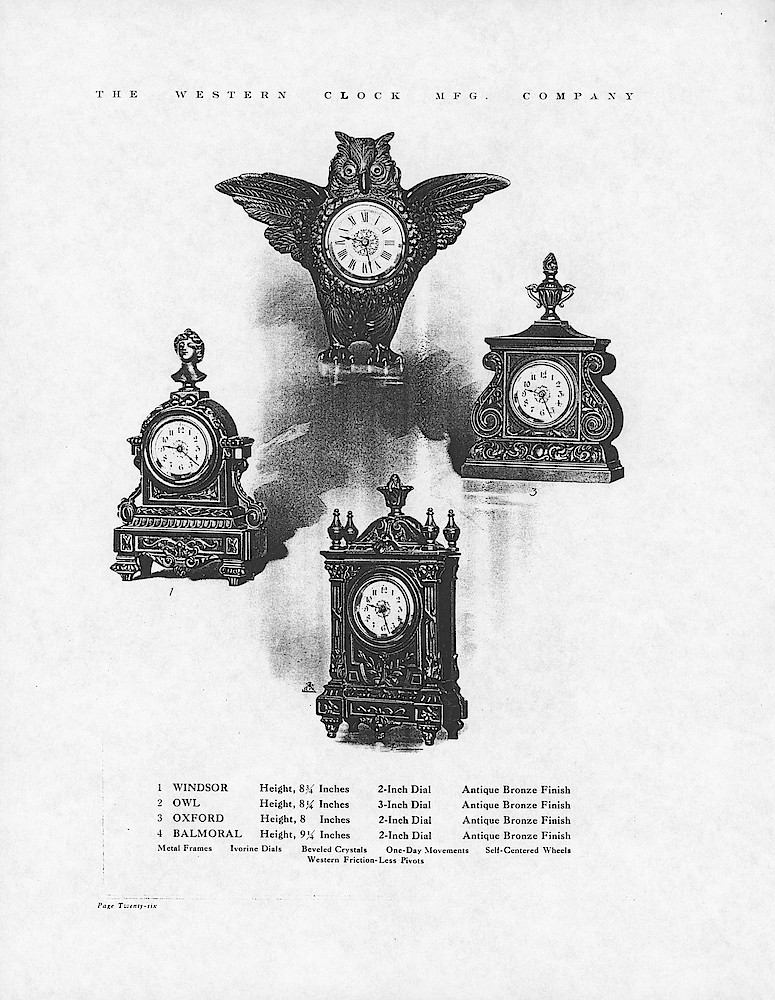 1907 Western Clock Manufacturing Company Catalog - PHOTOCOPY > 26