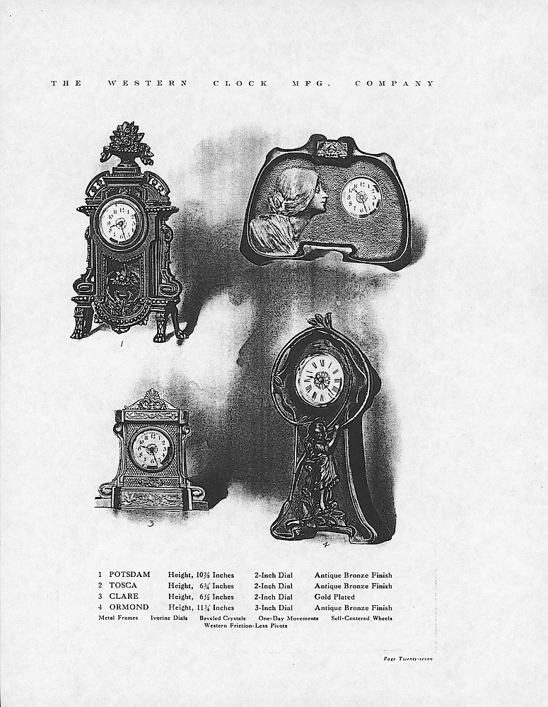 1907 Western Clock Manufacturing Company Catalog - PHOTOCOPY > 27