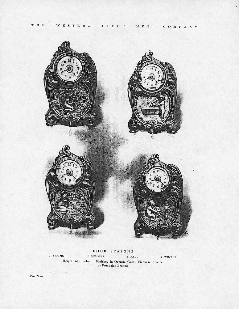 1907 Western Clock Manufacturing Company Catalog - photocopy > 30
