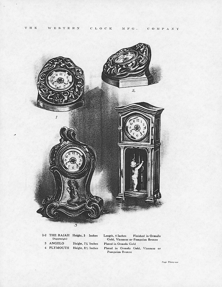 1907 Western Clock Manufacturing Company Catalog - PHOTOCOPY > 31