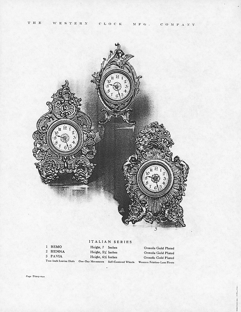 1907 Western Clock Manufacturing Company Catalog - PHOTOCOPY > 32