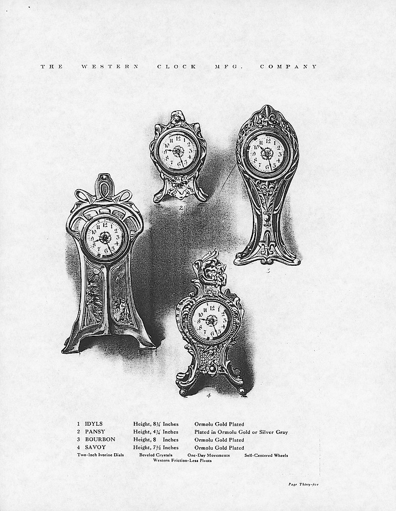1907 Western Clock Manufacturing Company Catalog - PHOTOCOPY > 35