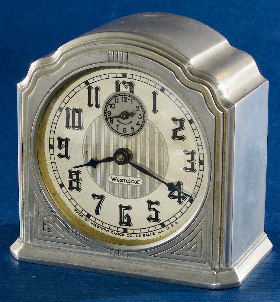 Westclox La Salle Dura Case 61c. Westclox La Salle Dura Case 61c Clock Example Photo