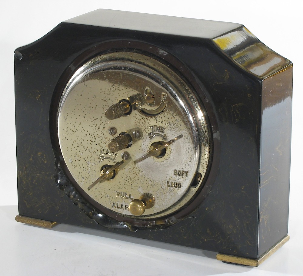 Seth Thomas Black Catalin Alarm Luminous. Seth Thomas Black Catalin Alarm Luminous Clock Example Photo