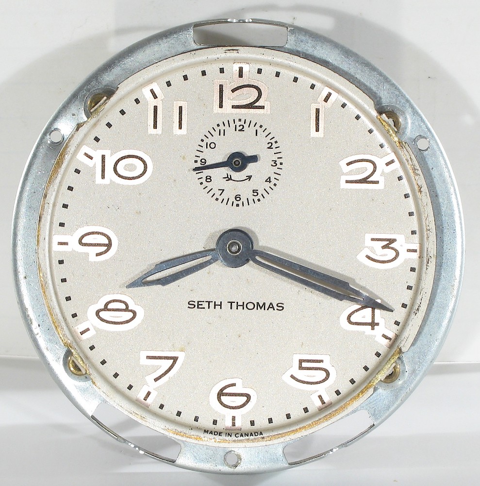 Seth Thomas Black Catalin Alarm Plain. Seth Thomas Black Catalin Alarm Plain Clock Example Photo